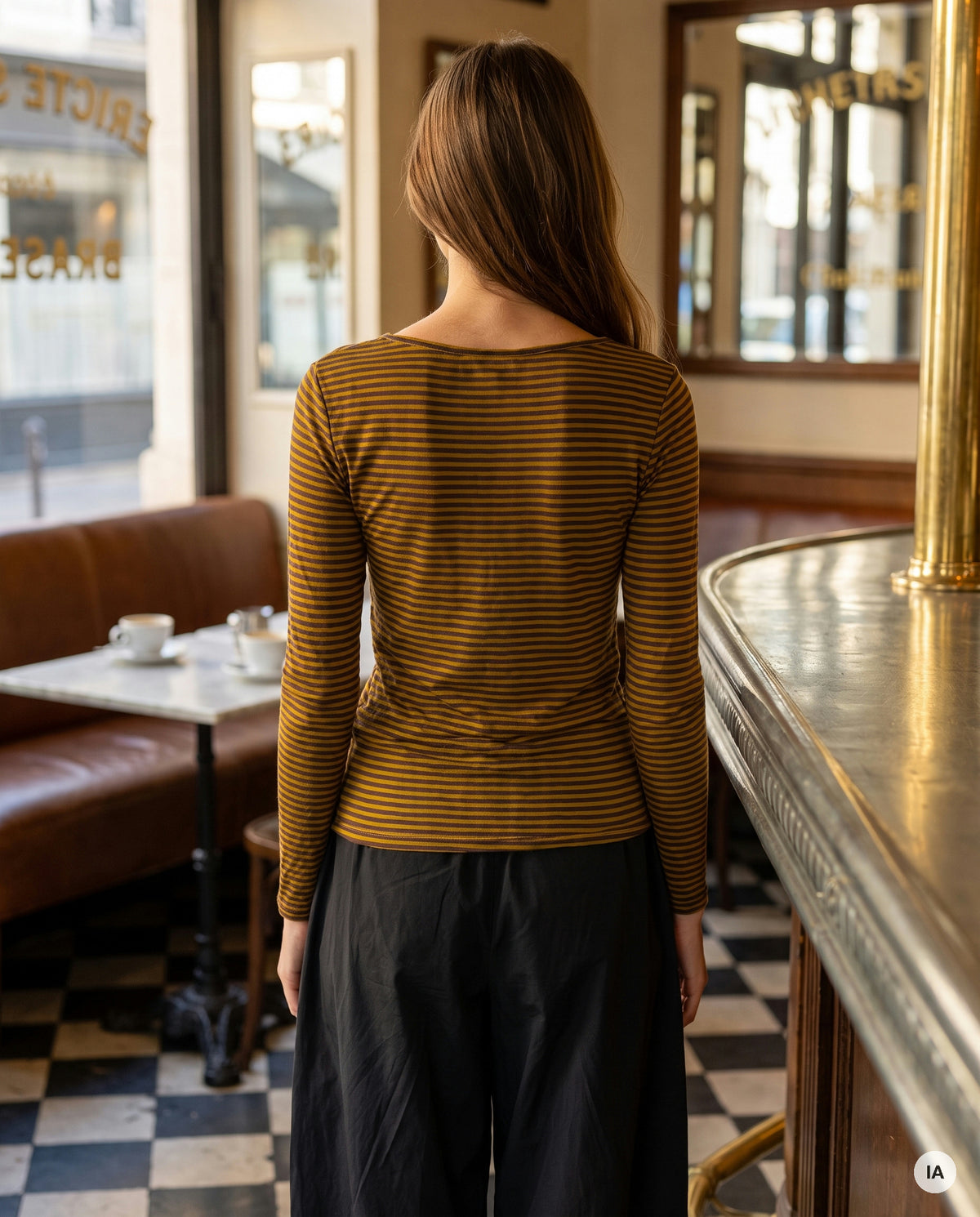 TSHIRT GIALLO JAUNE - W STUDIO Top — Image générée par IA