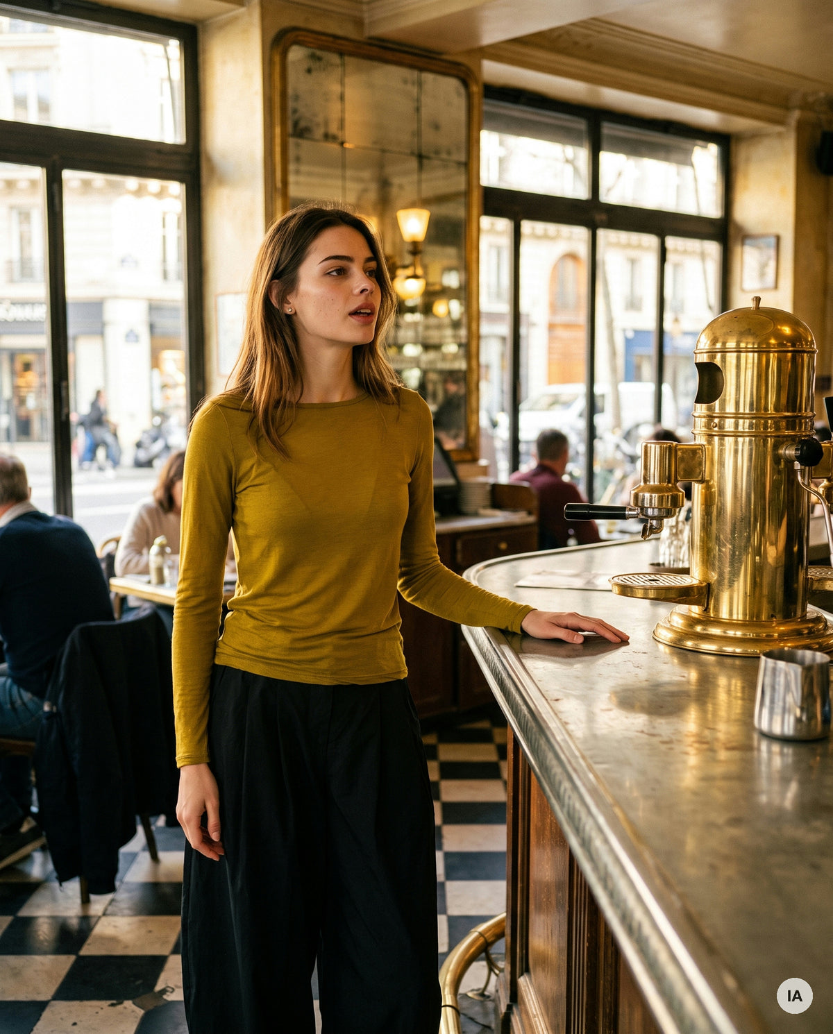 TSHIRT PRIMA VERT - W STUDIO Top — Image générée par IA