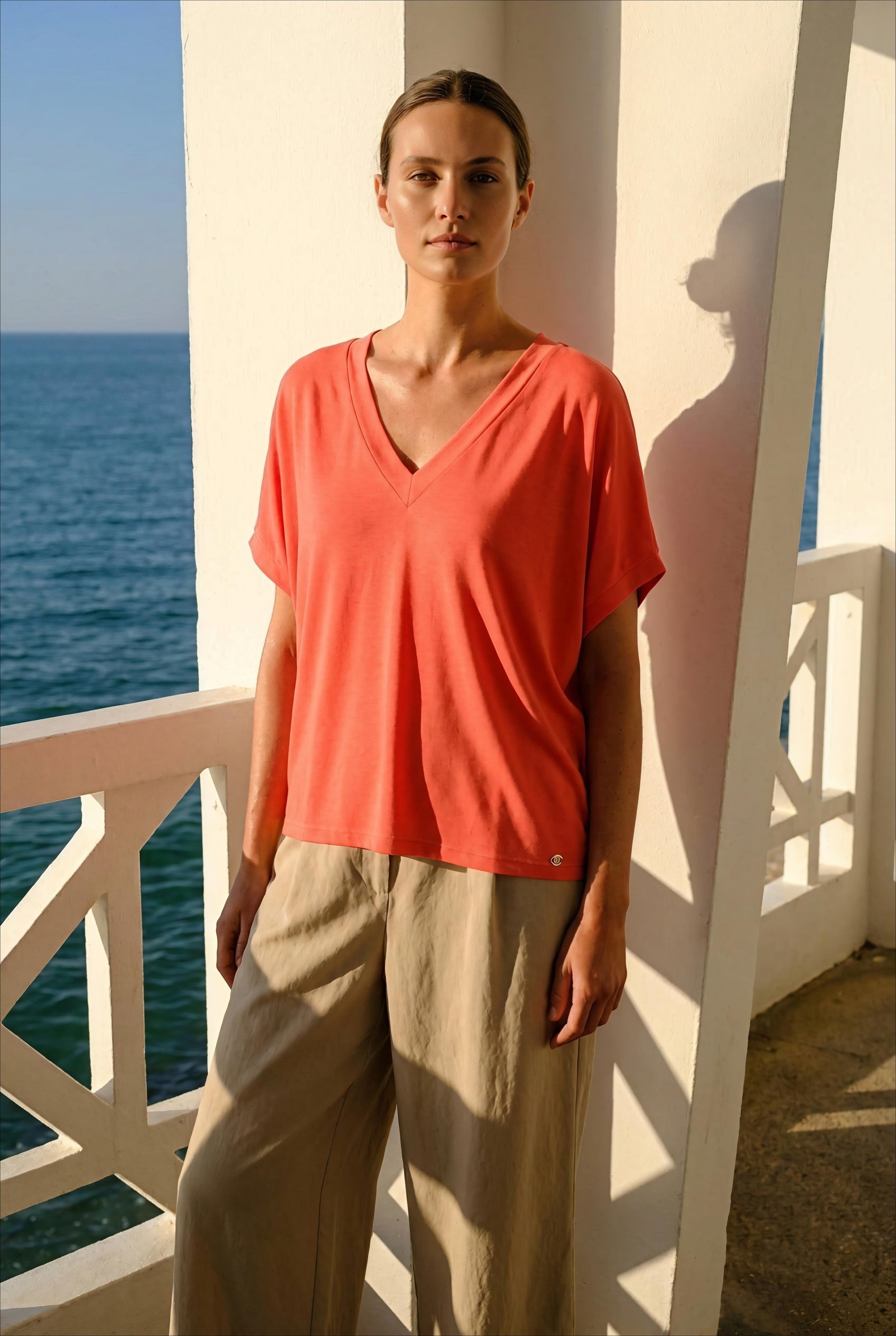 TSHIRT RAJOR ORANGE - ADORE Top