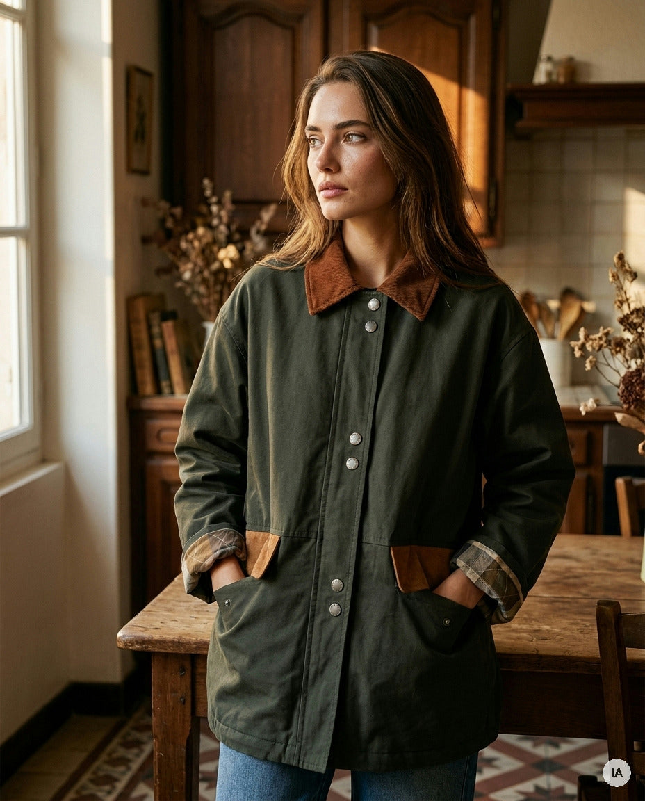 VESTE DUSTY KAKI - ORFEO VESTE — Image générée par IA