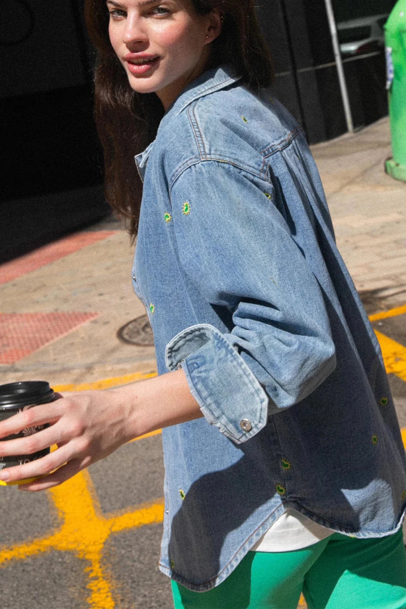 Veste en Jeans Vlodia DENIM BRODERIE RIO - LAUREPLUSMAX Veste