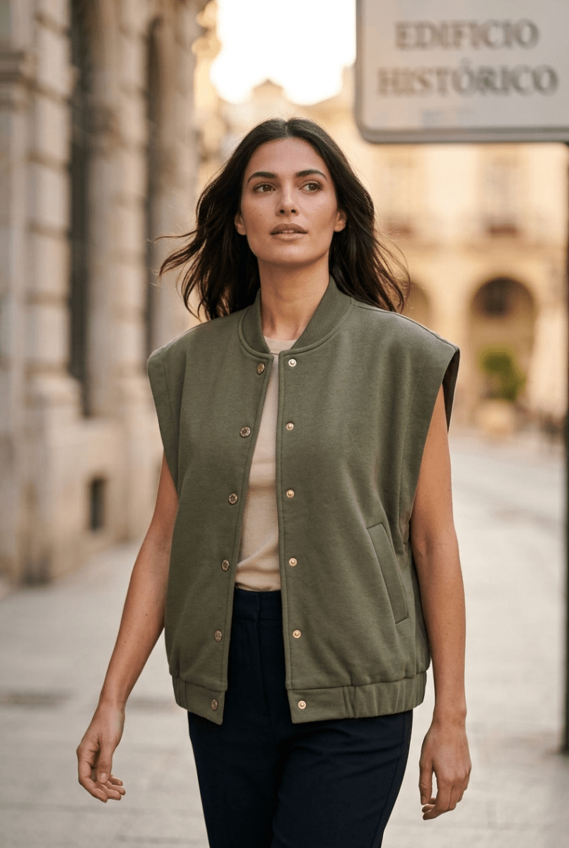 VESTE MAILLE TRULY KAKI - RUE MAZARINE VESTE