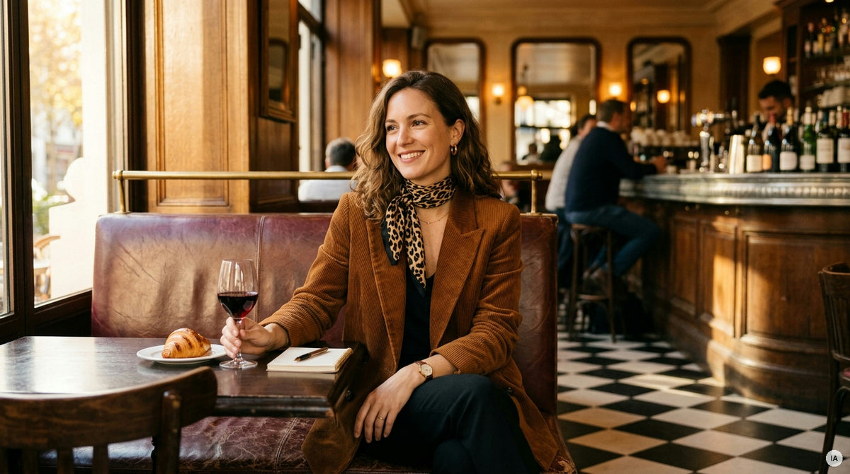 Veste en velours côtelé femme : comment la porter sans faire costume de scène — Image générée par IA