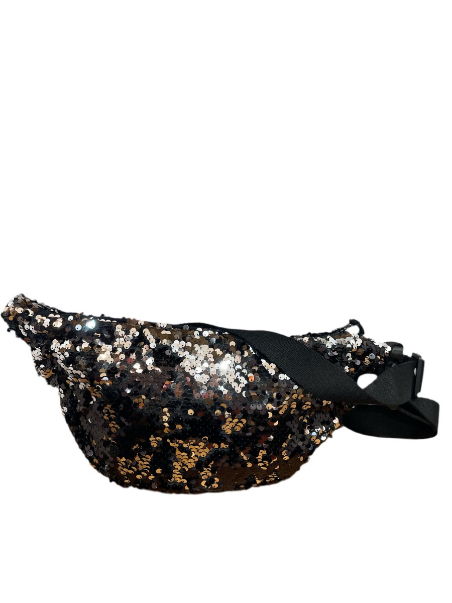 Banane Alban SEQUINS NOIRS - LAUREPLUSMAX Sac à main
