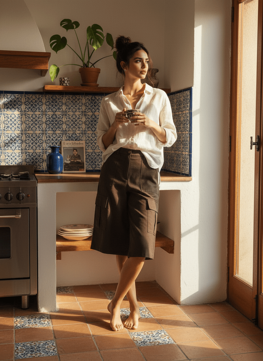 BERMUDA PLINA MARRON - LA PETITE ETOILE Short