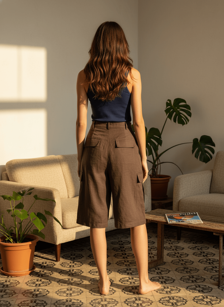 BERMUDA PLINA MARRON - LA PETITE ETOILE Short