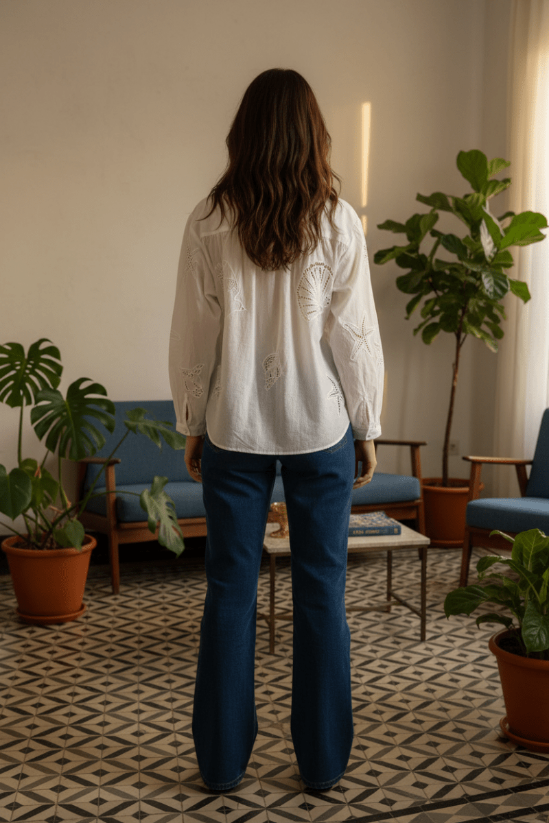 BLOUSE BOLIANE BLANC - LA PETITE ETOILE Top