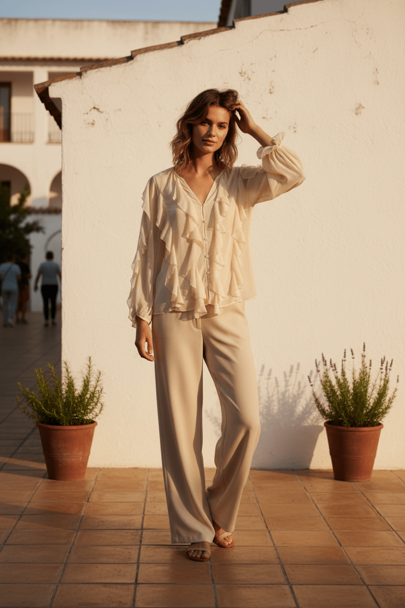 BLOUSE BOLTA ECRU - LA PETITE ETOILE TOP