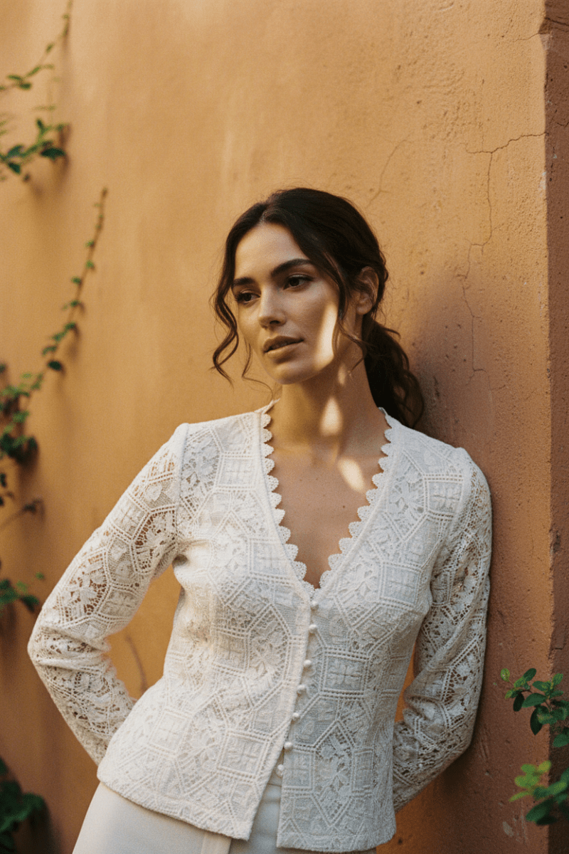 Blouse Claudia IVOIRE - YCOO Top