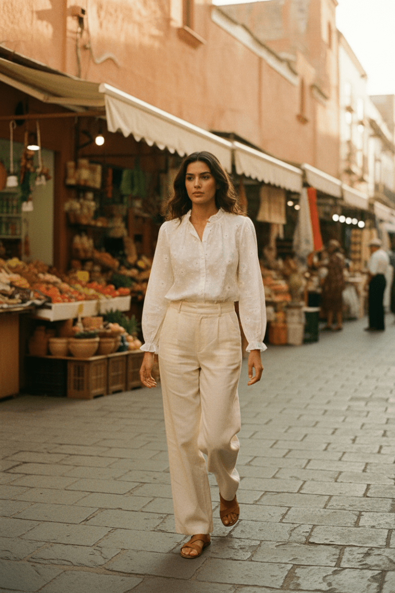 Blouse Denise IVOIRE - YCOO Top