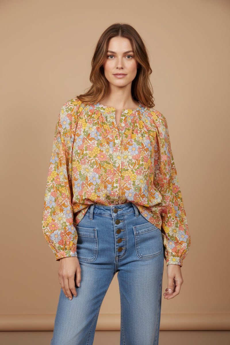 Blouse Gloria Orange - CHARLIOR Top