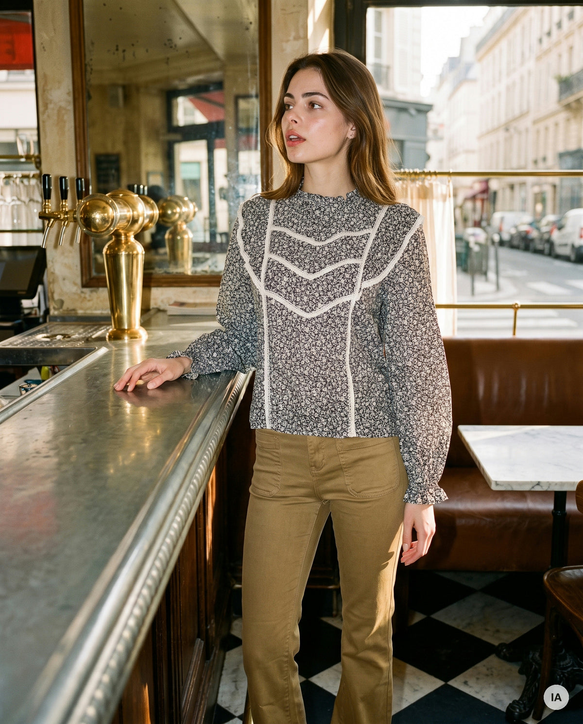BLOUSE JOSEPHINE - YCOO Top — Image générée par IA