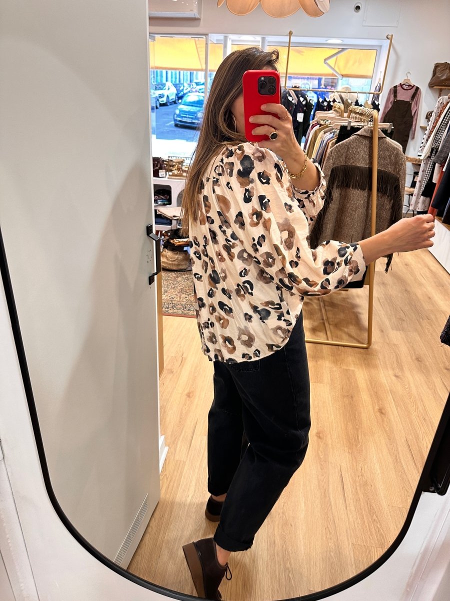 Blouse Louise LEO ECRU - RUE DES ABBESSES Top