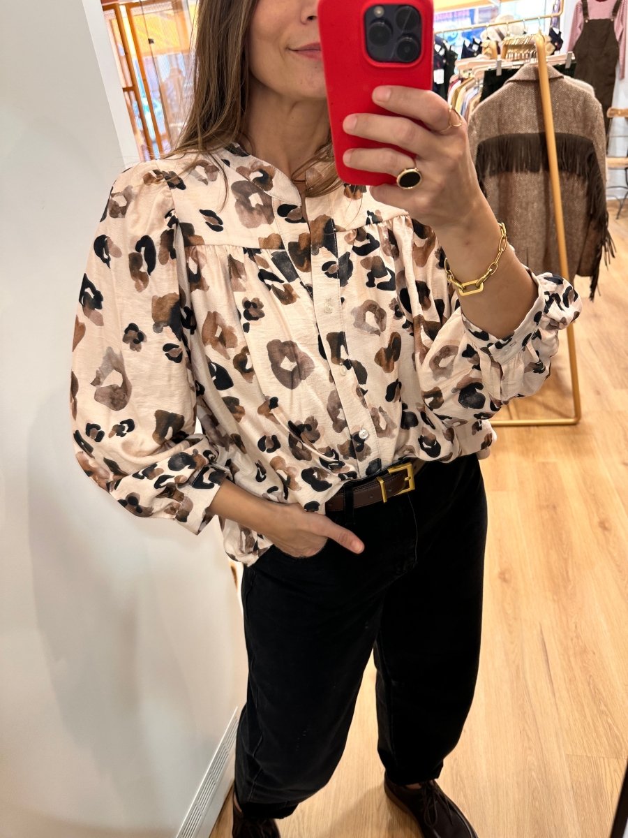 Blouse Louise LEO ECRU - RUE DES ABBESSES Top