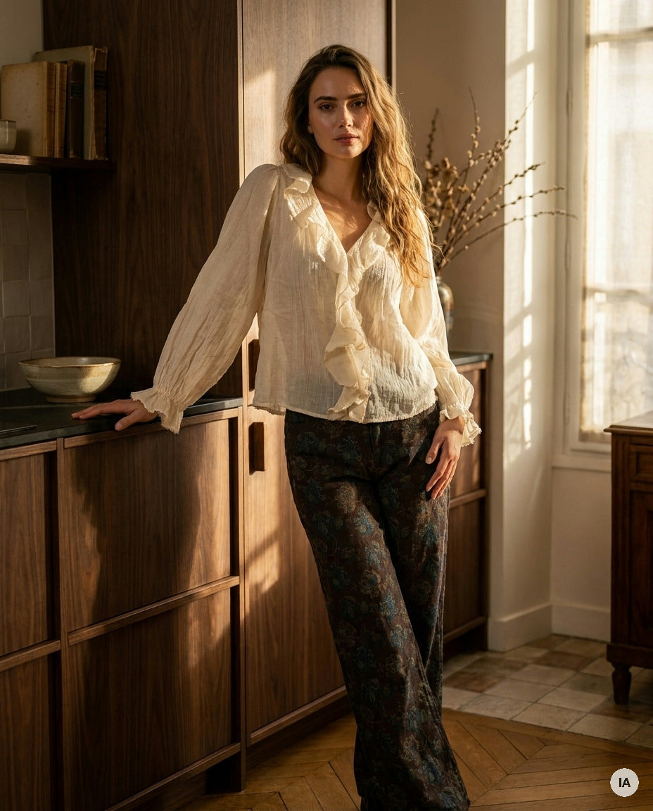 BLOUSE NALINE - YCOO Top — Image générée par IA