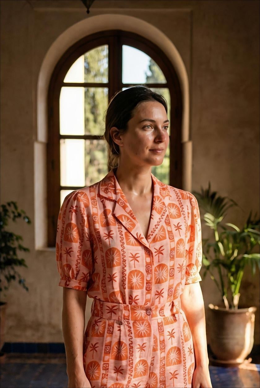 BLOUSE NATALIA IMPRIMÉ ROUGE - RUE DES ABBESSES Top