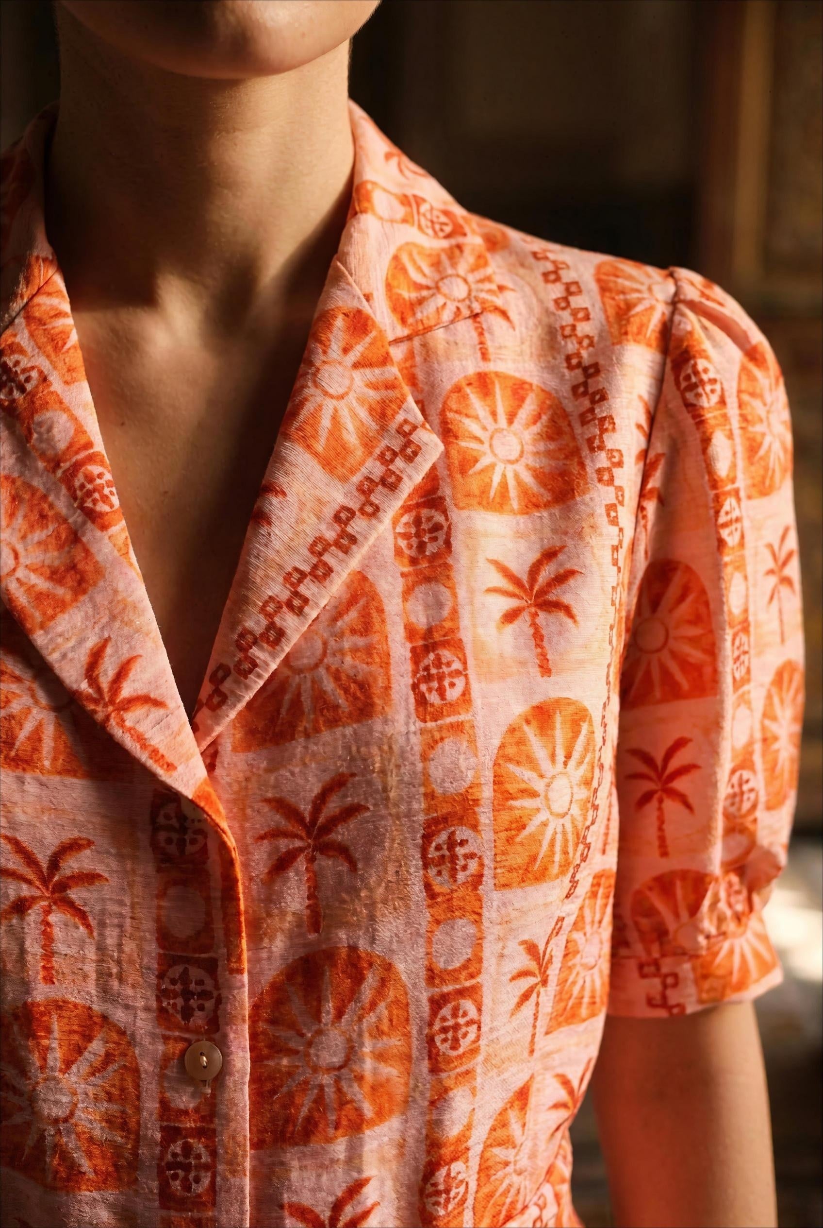 BLOUSE NATALIA IMPRIMÉ ROUGE - RUE DES ABBESSES Top