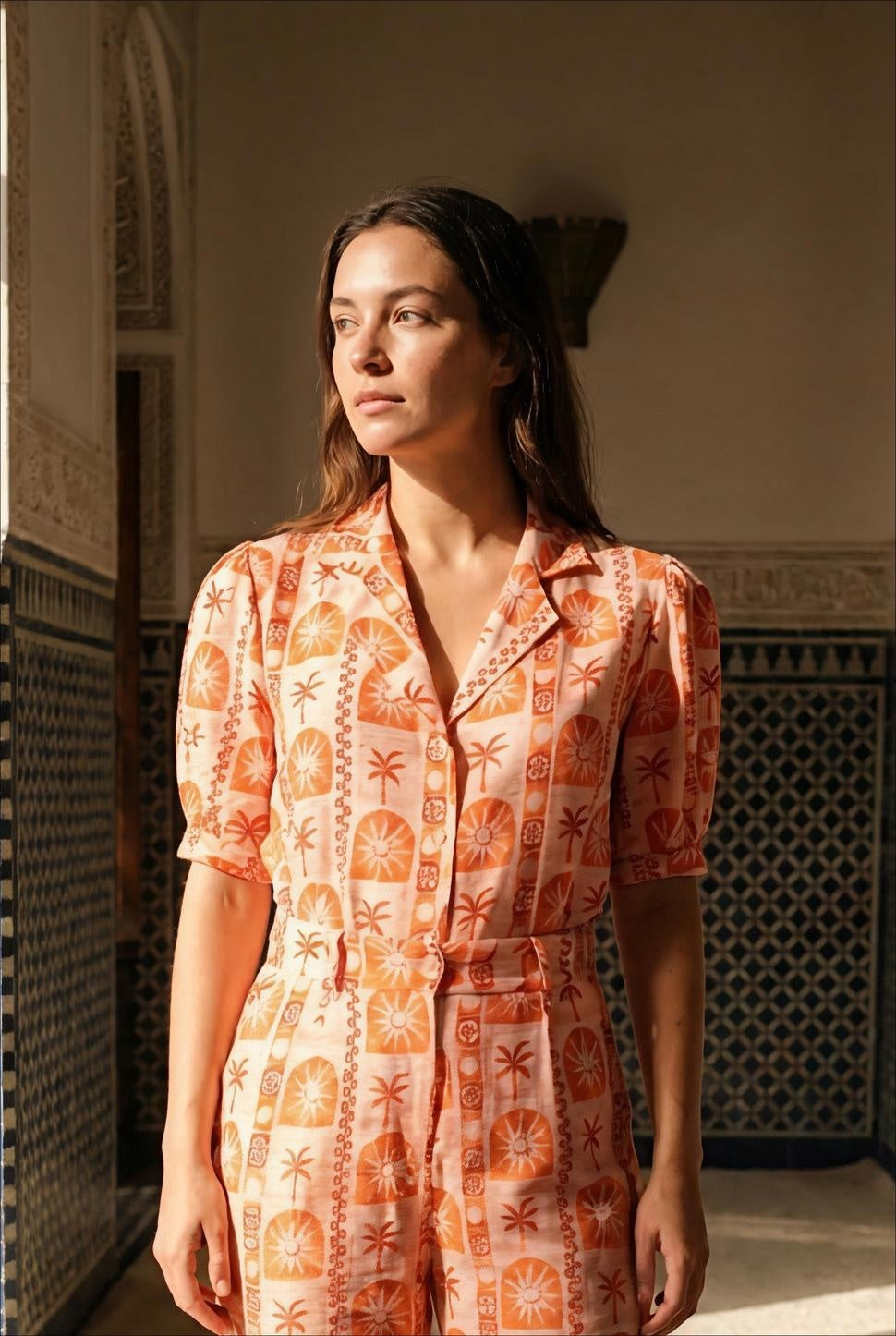 BLOUSE NATALIA IMPRIMÉ ROUGE - RUE DES ABBESSES Top