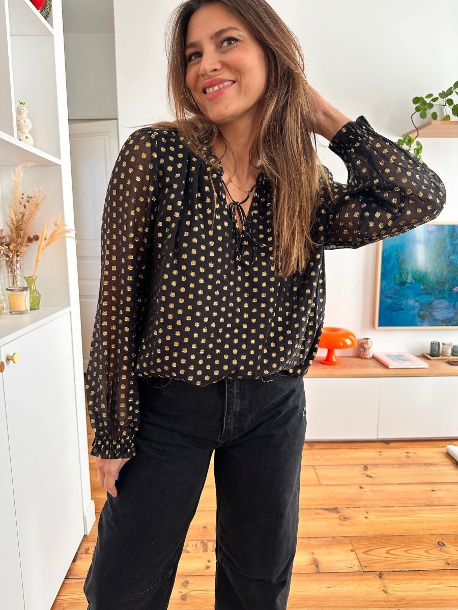 Blouse Noemy NOIR - YCOO Top