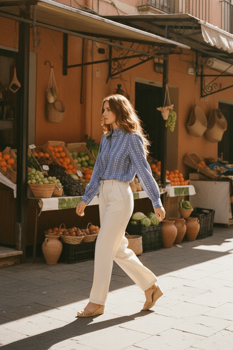Blouse Penny BLEU - YCOO Top