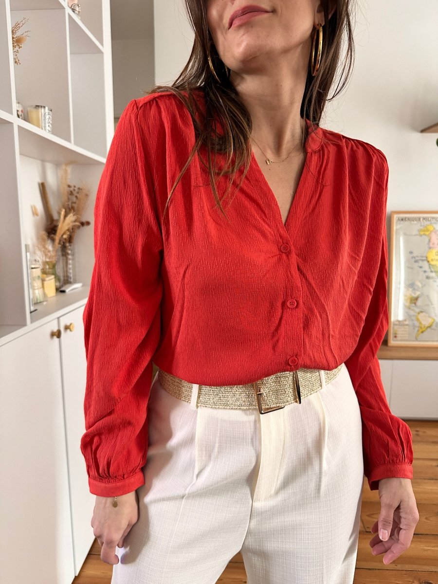 Blouse Perrone TERRACOTTA - GRACE ET MILA Top
