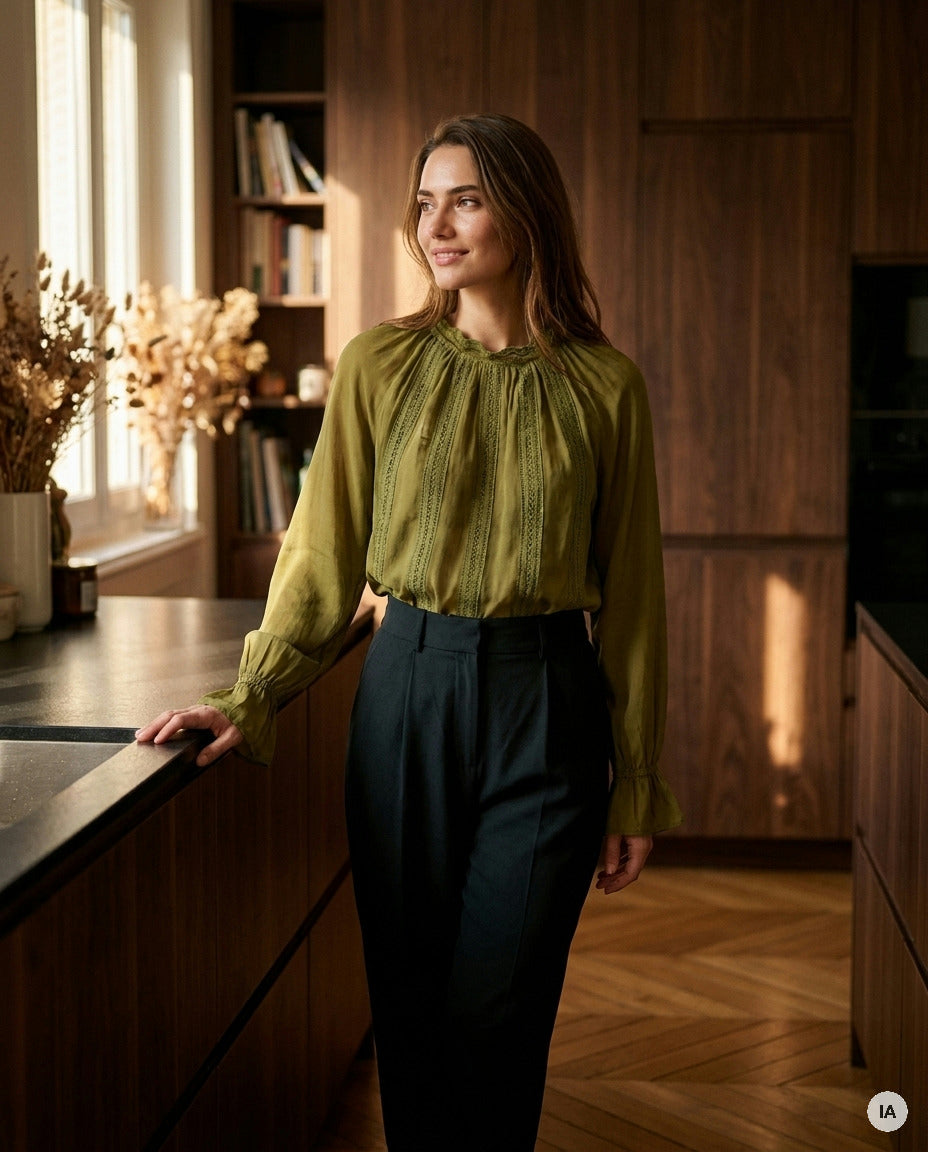 BLOUSE SALOUNA - ANGE Top — Image générée par IA