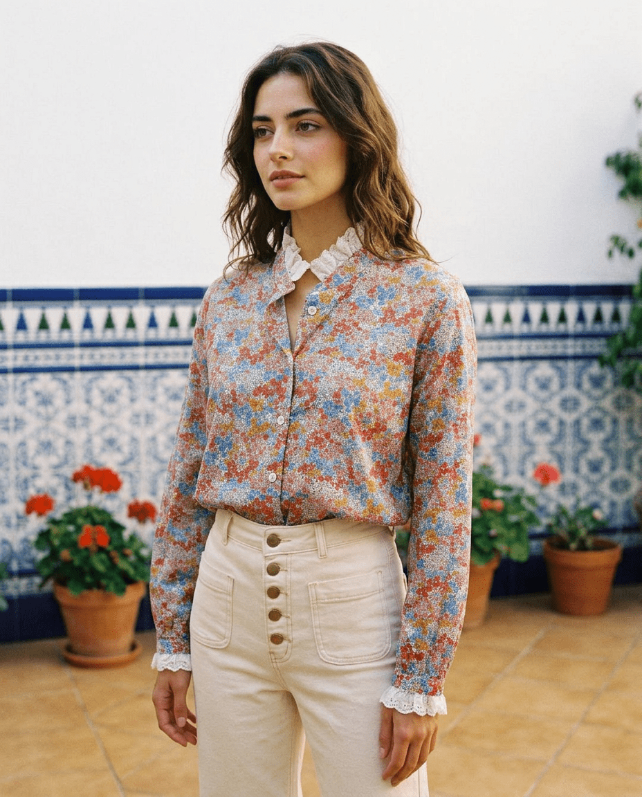 Blouse Sandrine VERMEIL LIBERTIE - CHARLIOR Top