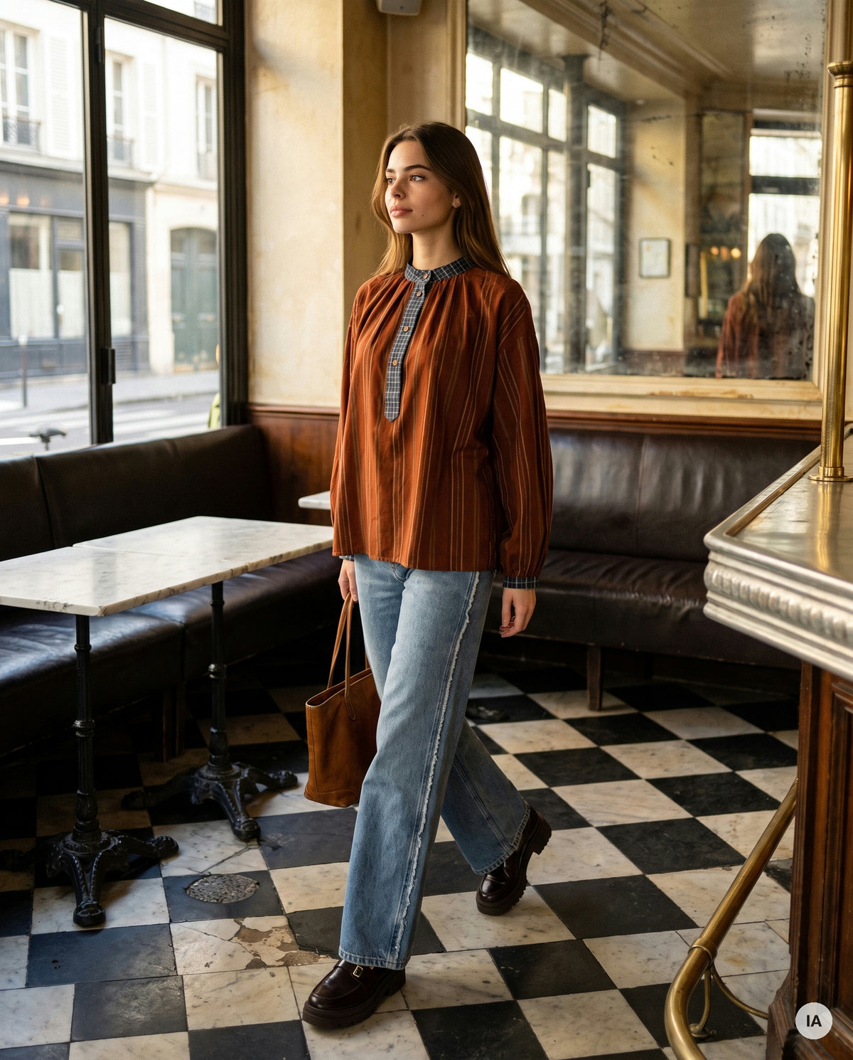 BLOUSE SERAFINA - W STUDIO Top — Image générée par IA