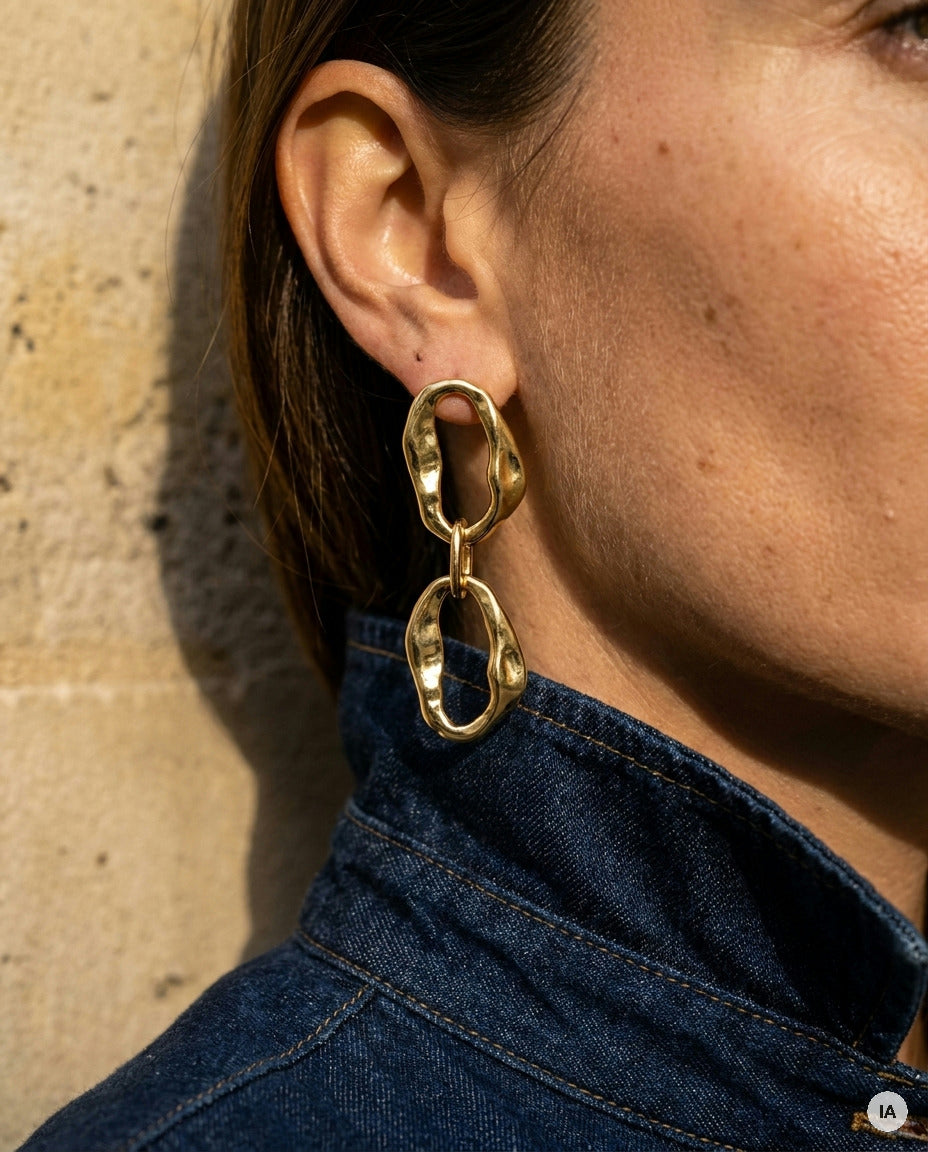 BOUCLES D'OREILLES CELINE - BOHM Bague — Image générée par IA