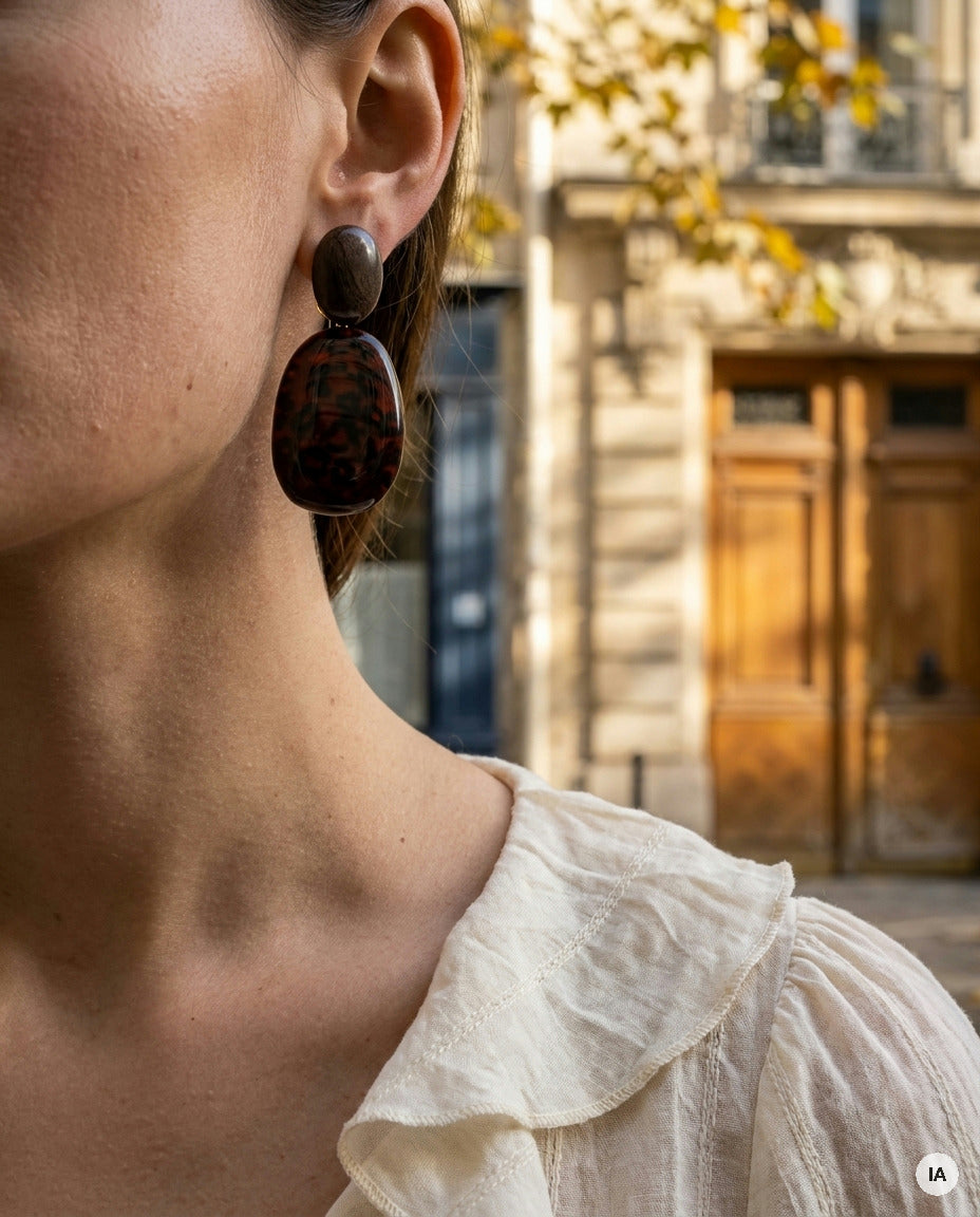 BOUCLES D'OREILLES GRACE - BOHM Bague — Image générée par IA
