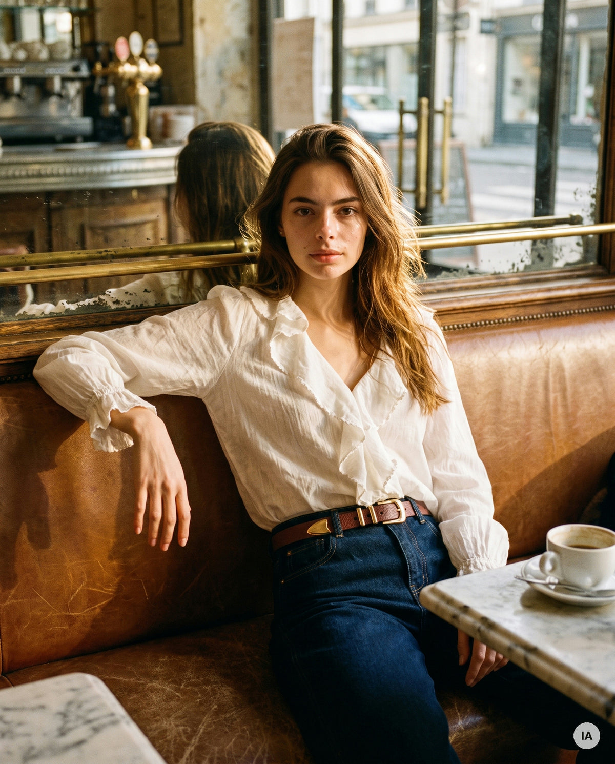CEINTURE ANAIS BORDEAUX - LA PETITE ETOILE Ceinture — Image générée par IA