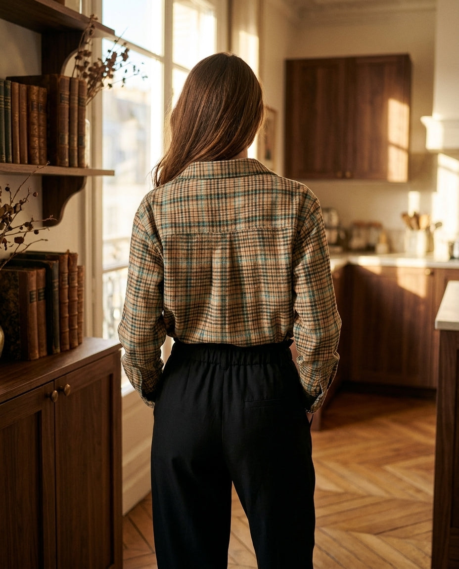 CHEMISE BOYISH CARREAUX VERTS - MINUIT DOUZE TOP