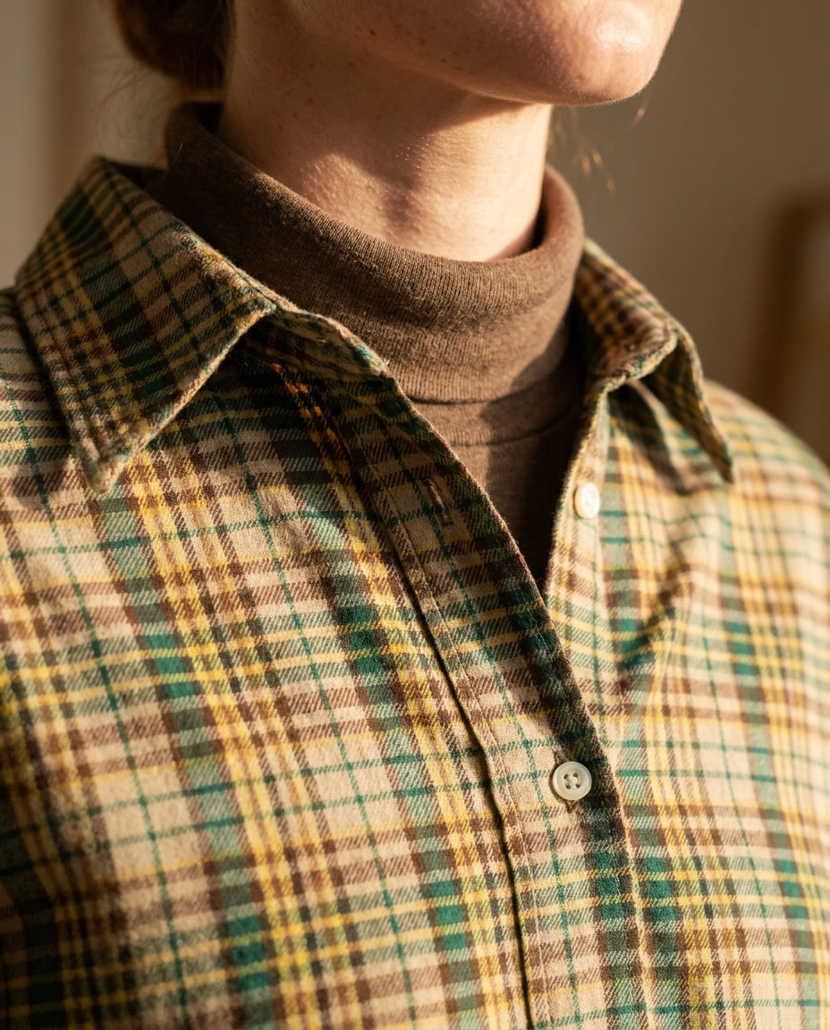 CHEMISE BOYISH CARREAUX VERTS - MINUIT DOUZE TOP