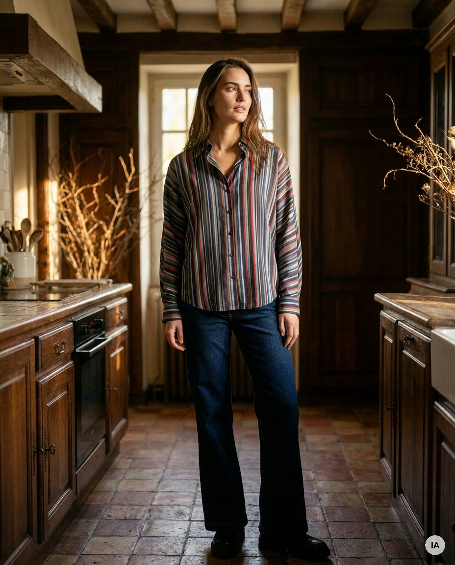 CHEMISE CALLY - LAUREPLUSMAX Top — Image générée par IA