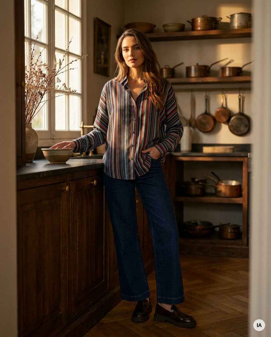 CHEMISE CALLY - LAUREPLUSMAX Top — Image générée par IA
