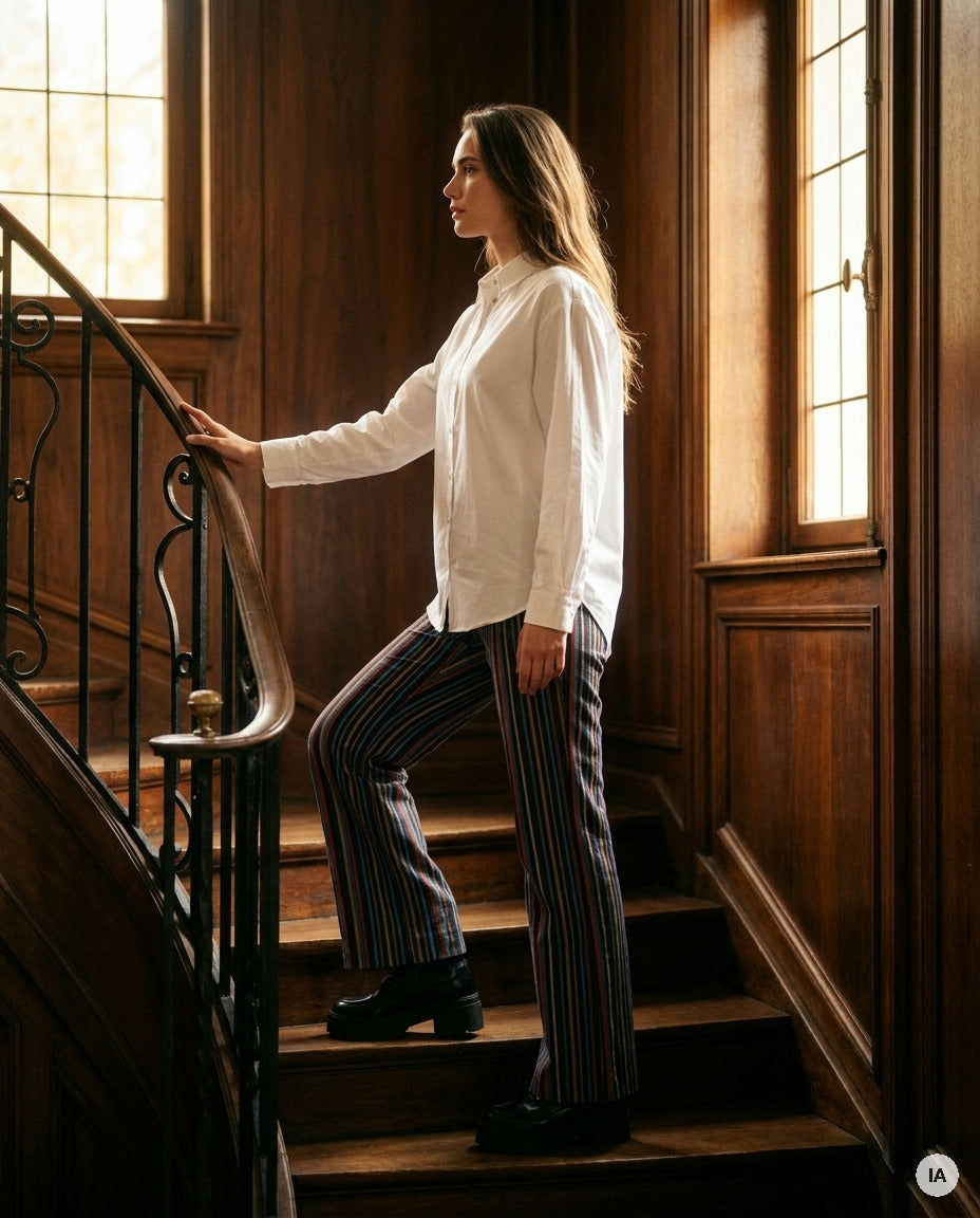 CHEMISE CALLY WHITE - LAUREPLUSMAX Top — Image générée par IA