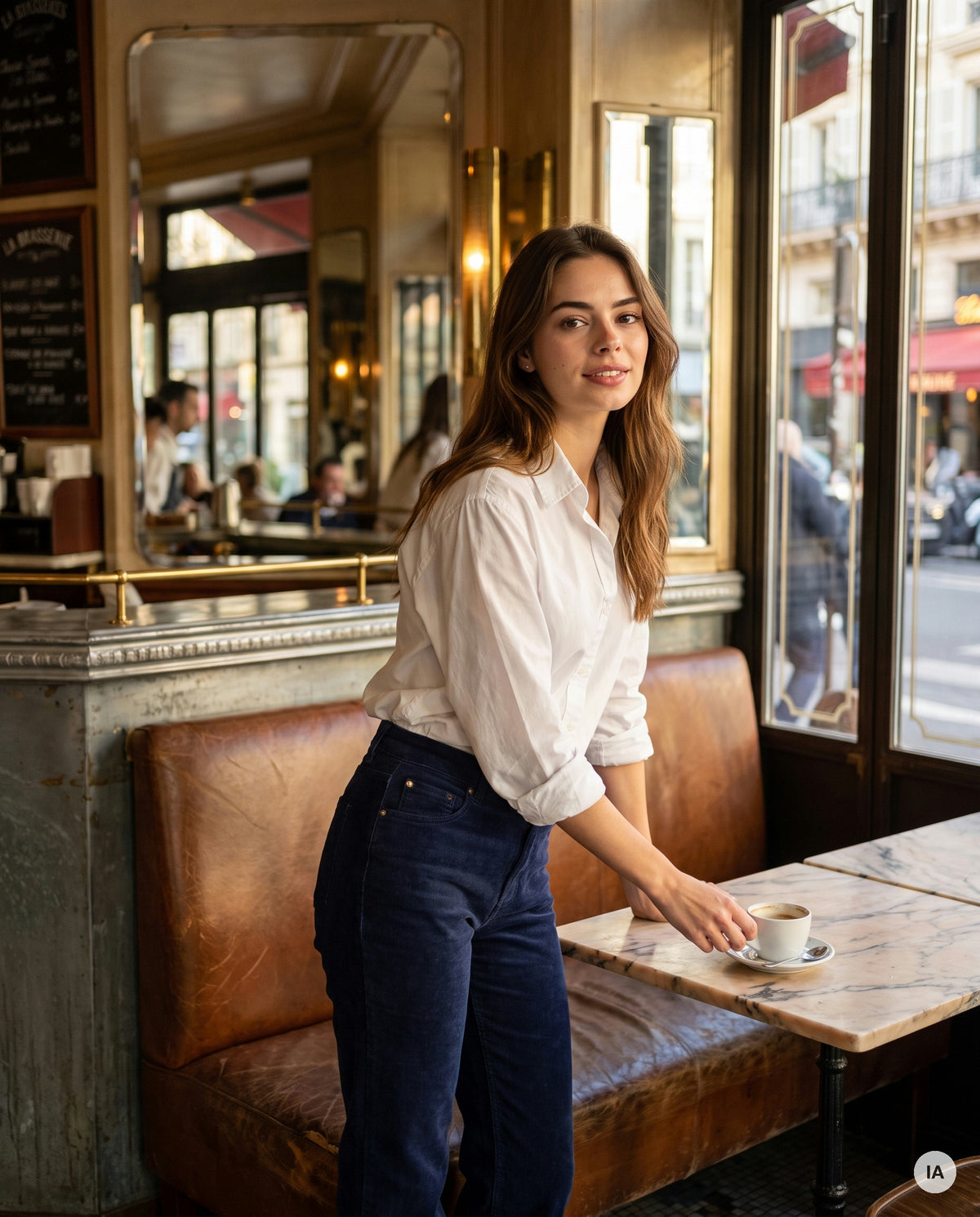 CHEMISE DARIA BLANC - ADORE Top — Image générée par IA