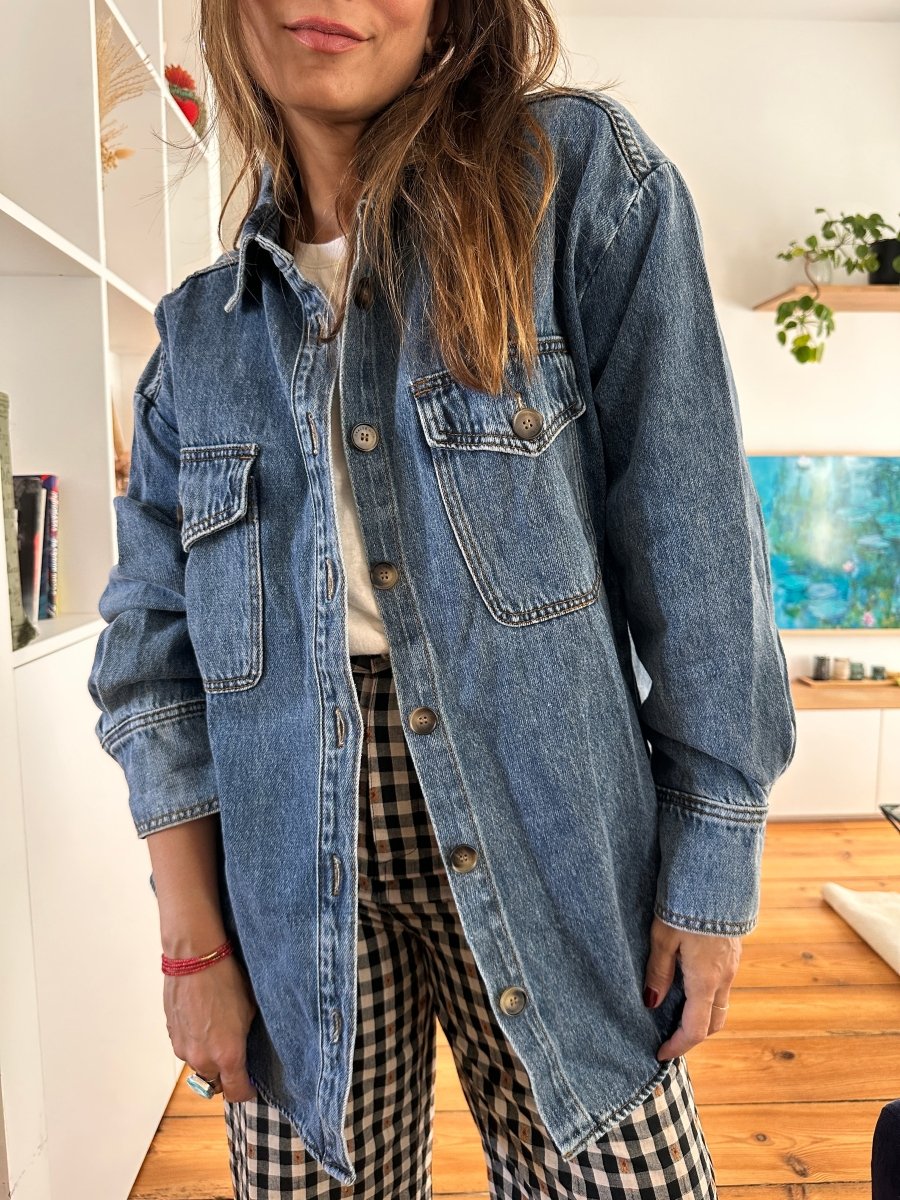 Chemise Sydney VINTAGE BLEU - GRACE ET MILA Top