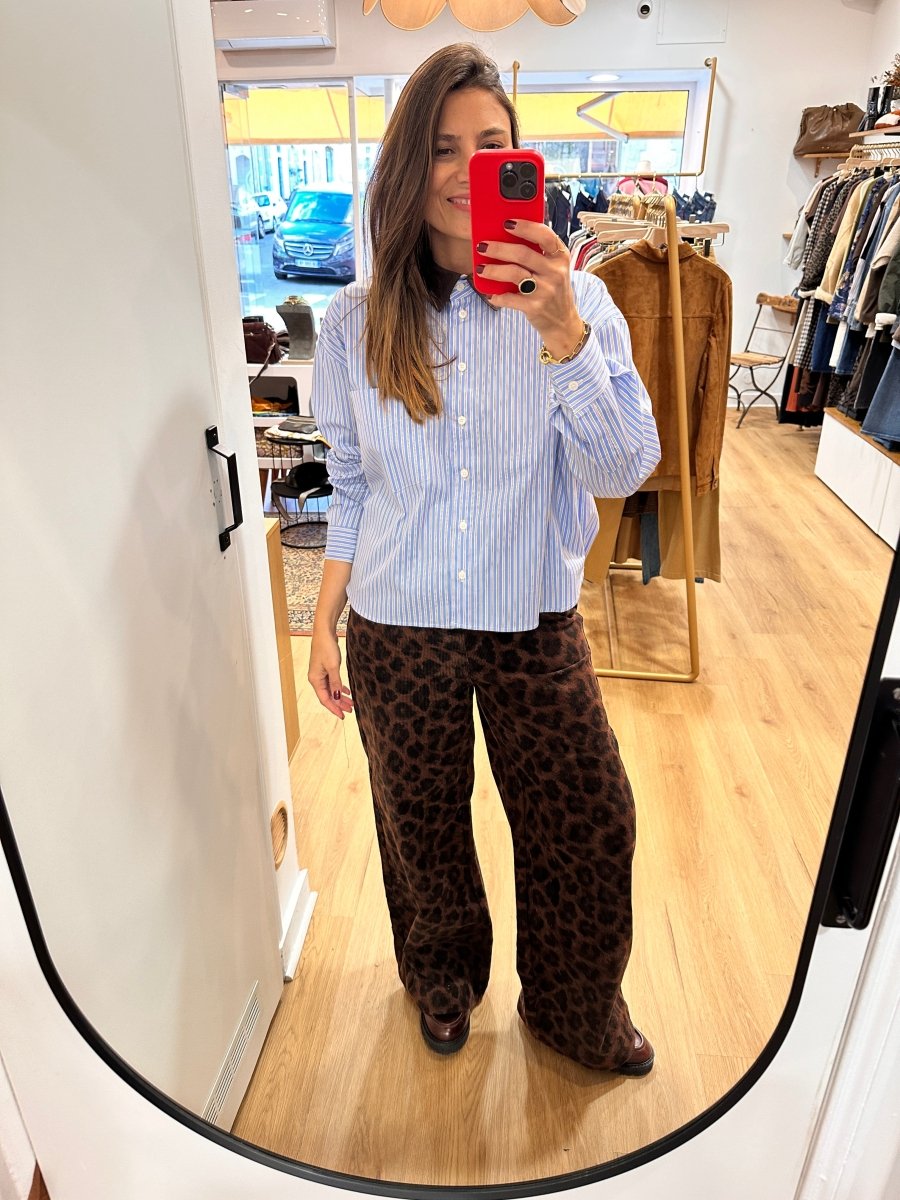 Chemise Telma BLEU - OPULLENCE Top