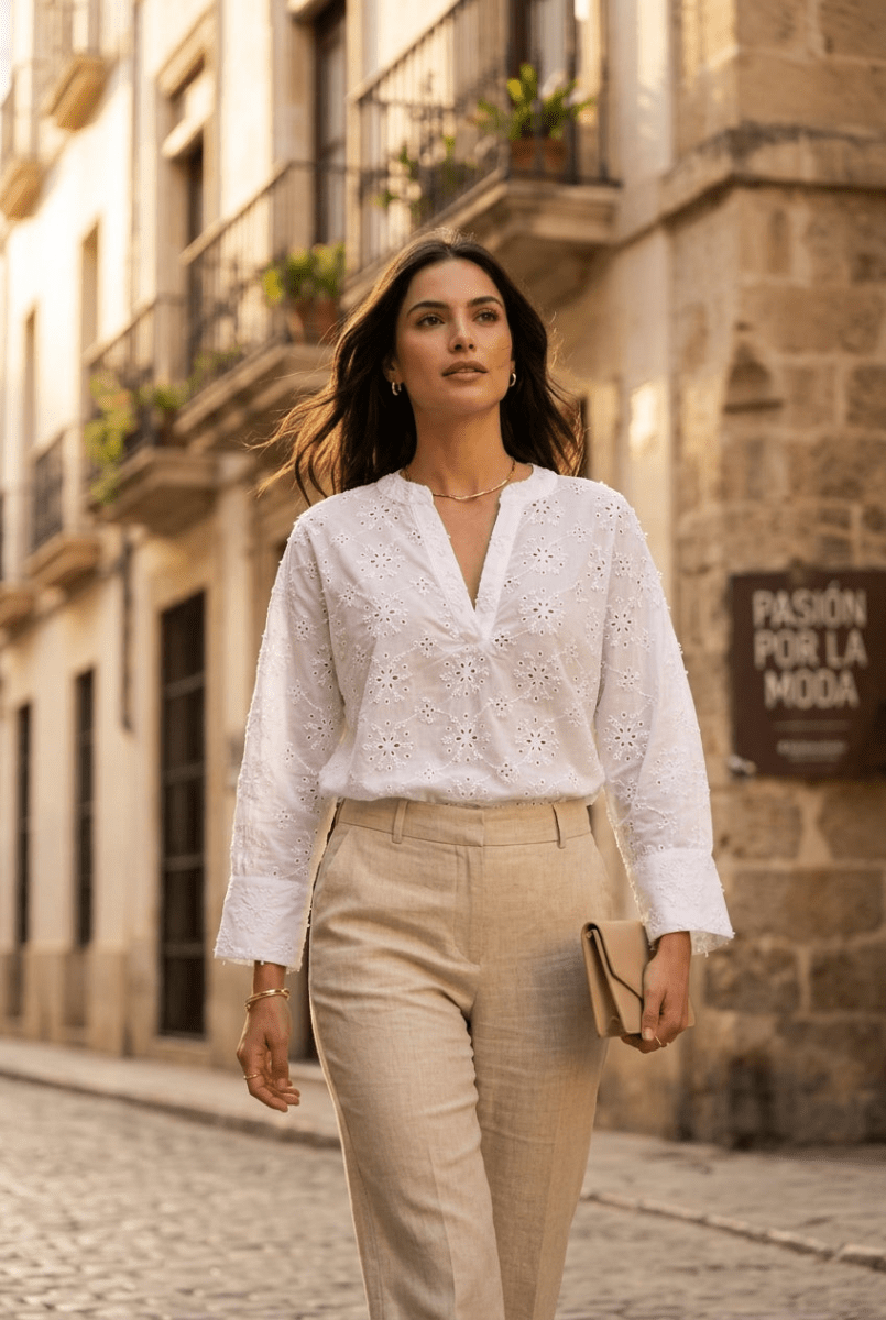 CHEMISIER SOLARO BLANC - RUE MAZARINE Top