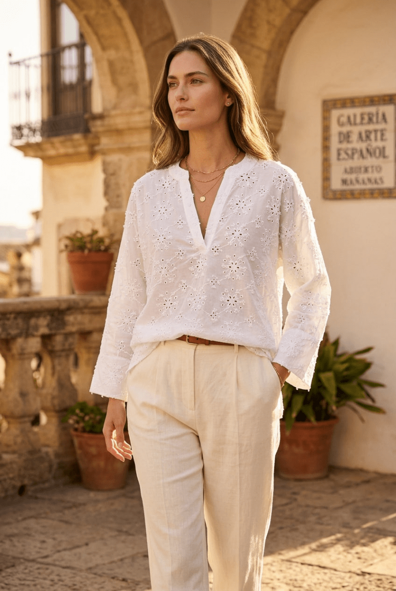 CHEMISIER SOLARO BLANC - RUE MAZARINE Top