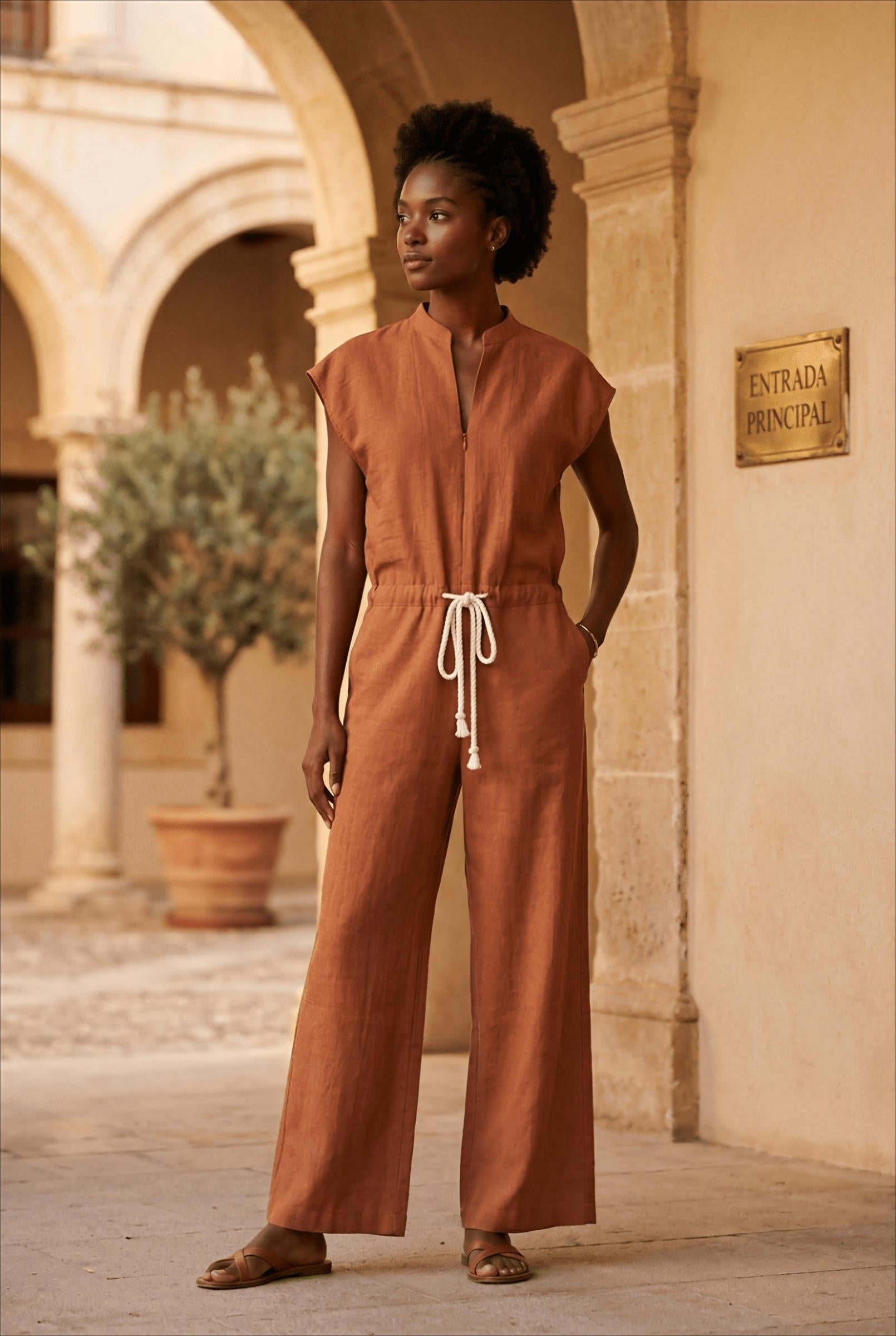 Combinaison BEIGE/NOIR