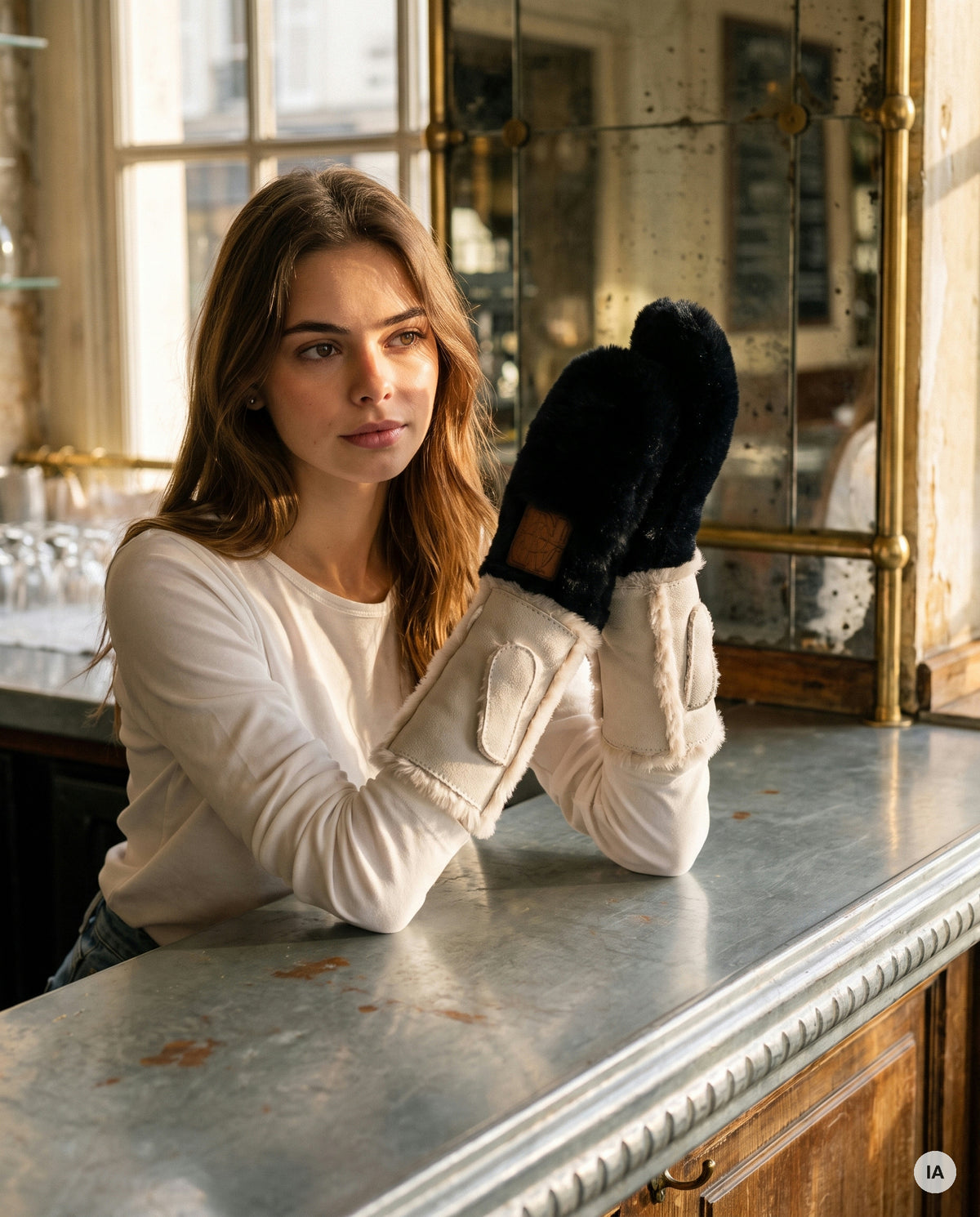 GANTS MOUFFY ECRU - ADORE Gants — Image générée par IA