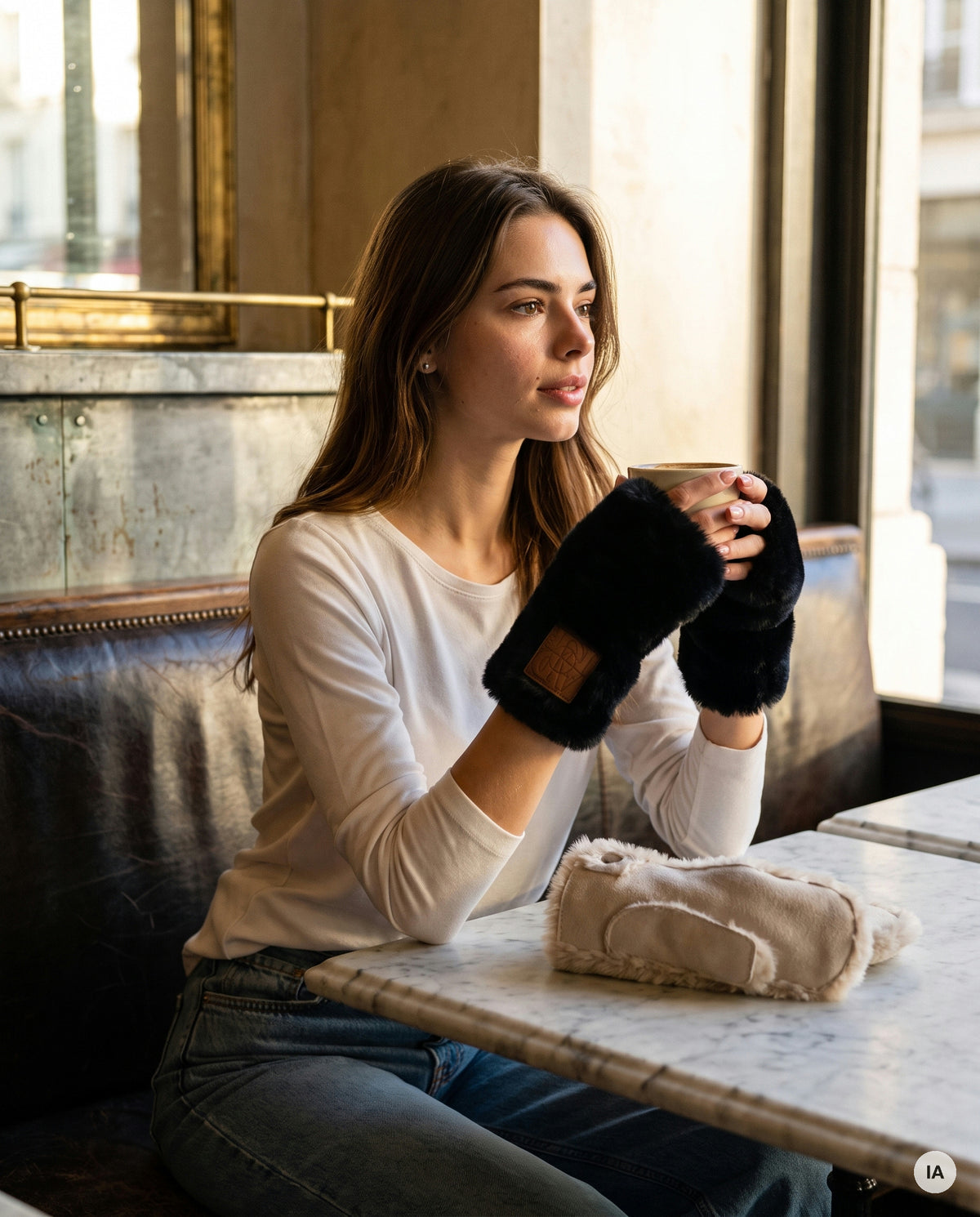 GANTS MOUFFY NOIR - ADORE Gants — Image générée par IA