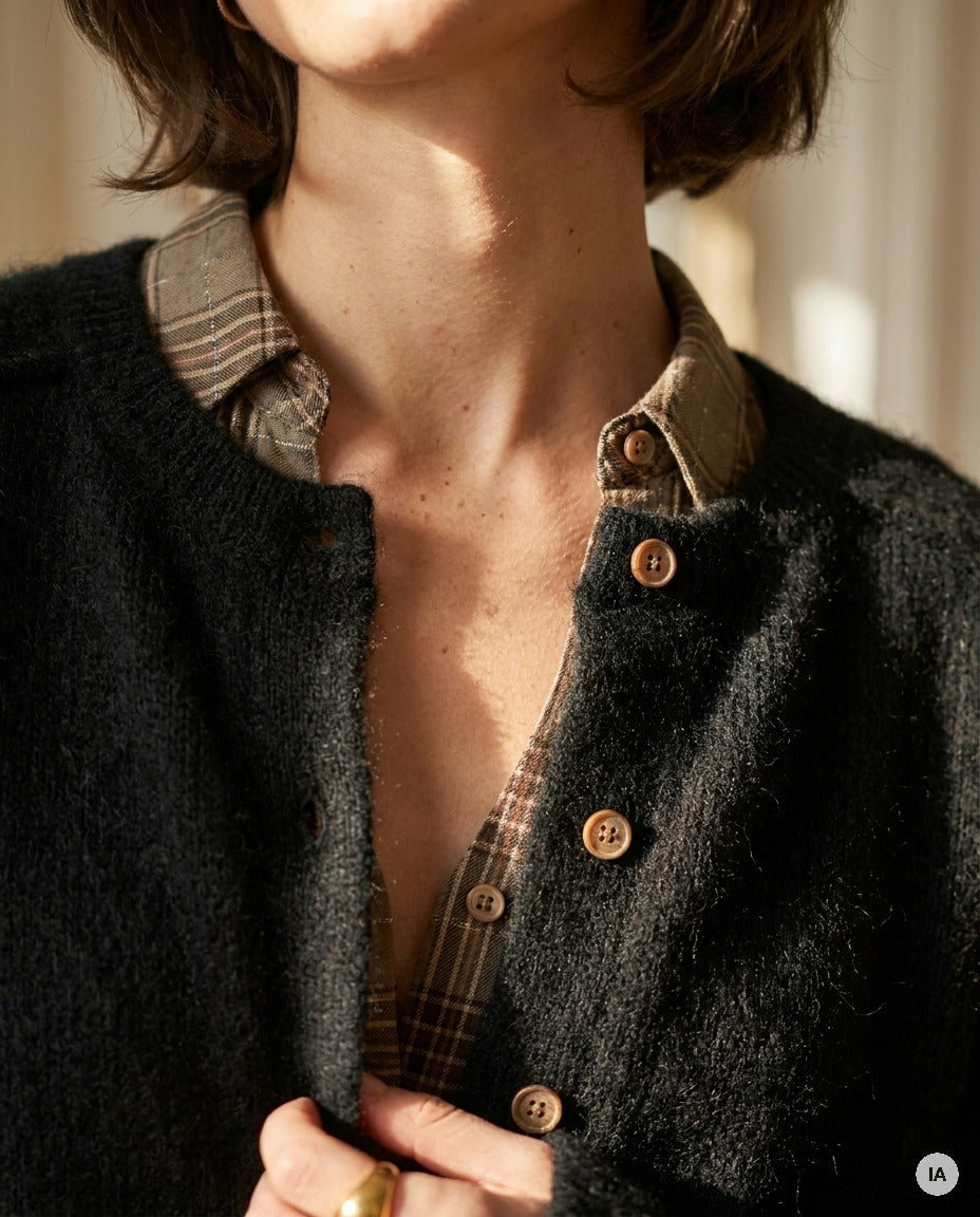 GILET AZMARA NOIR - ORFEO Pull — Image générée par IA
