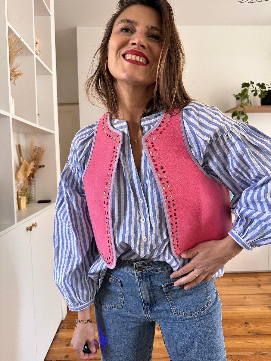 Gilet Victoire ROSE - ADORE Gilet