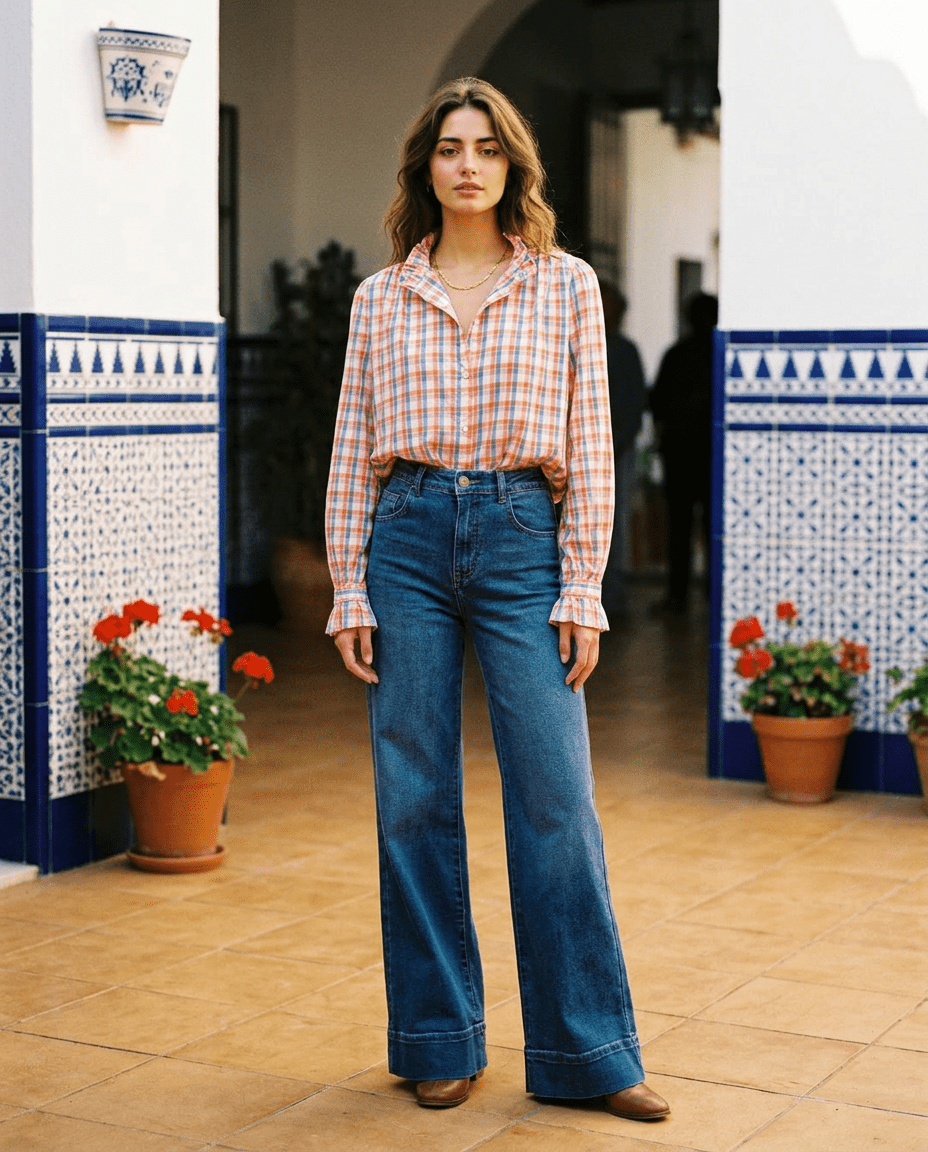 Jeans Brenda BLEU CLAIR - CHARLIOR Pantalon