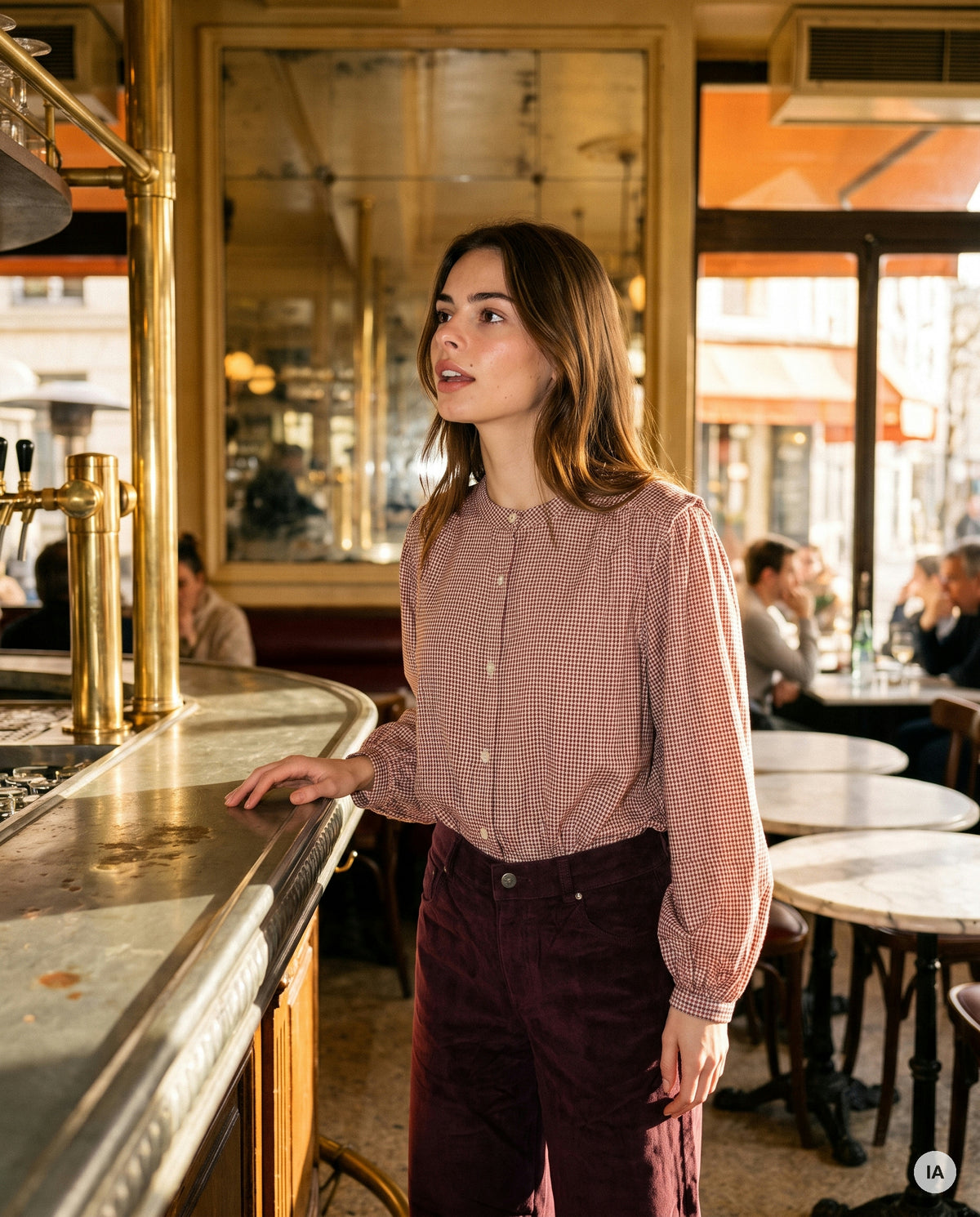 JEANS GRAYSON BORDEAUX - ORFEO Jeans — Image générée par IA
