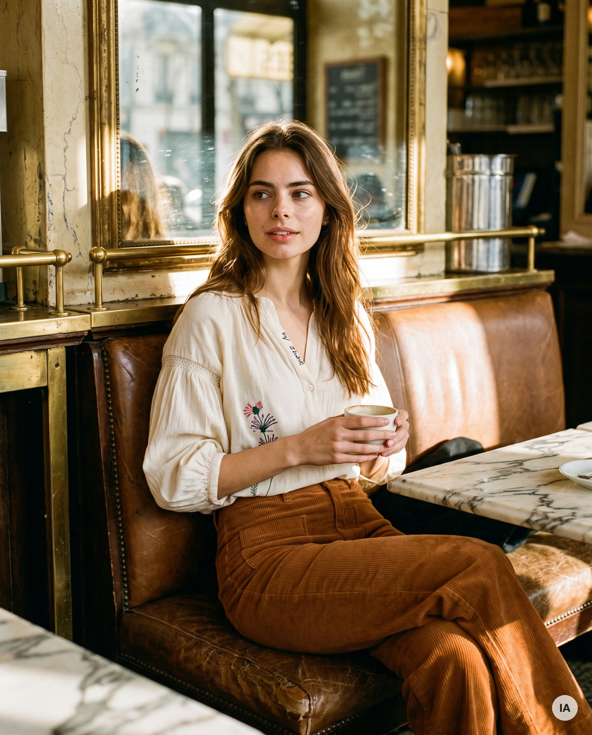 PANTALON CANELLE POLLEN - ORFEO Pantalon — Image générée par IA