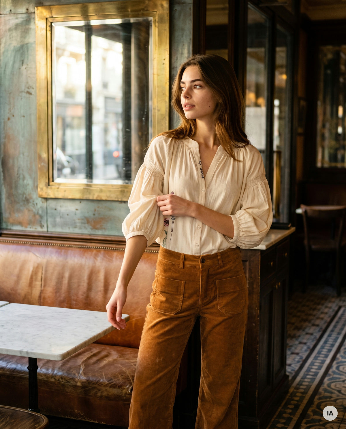 PANTALON CANELLE POLLEN - ORFEO Pantalon — Image générée par IA